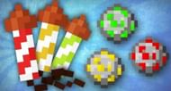 As more firework stars are used, players can deal more damage (Image via Mojang)